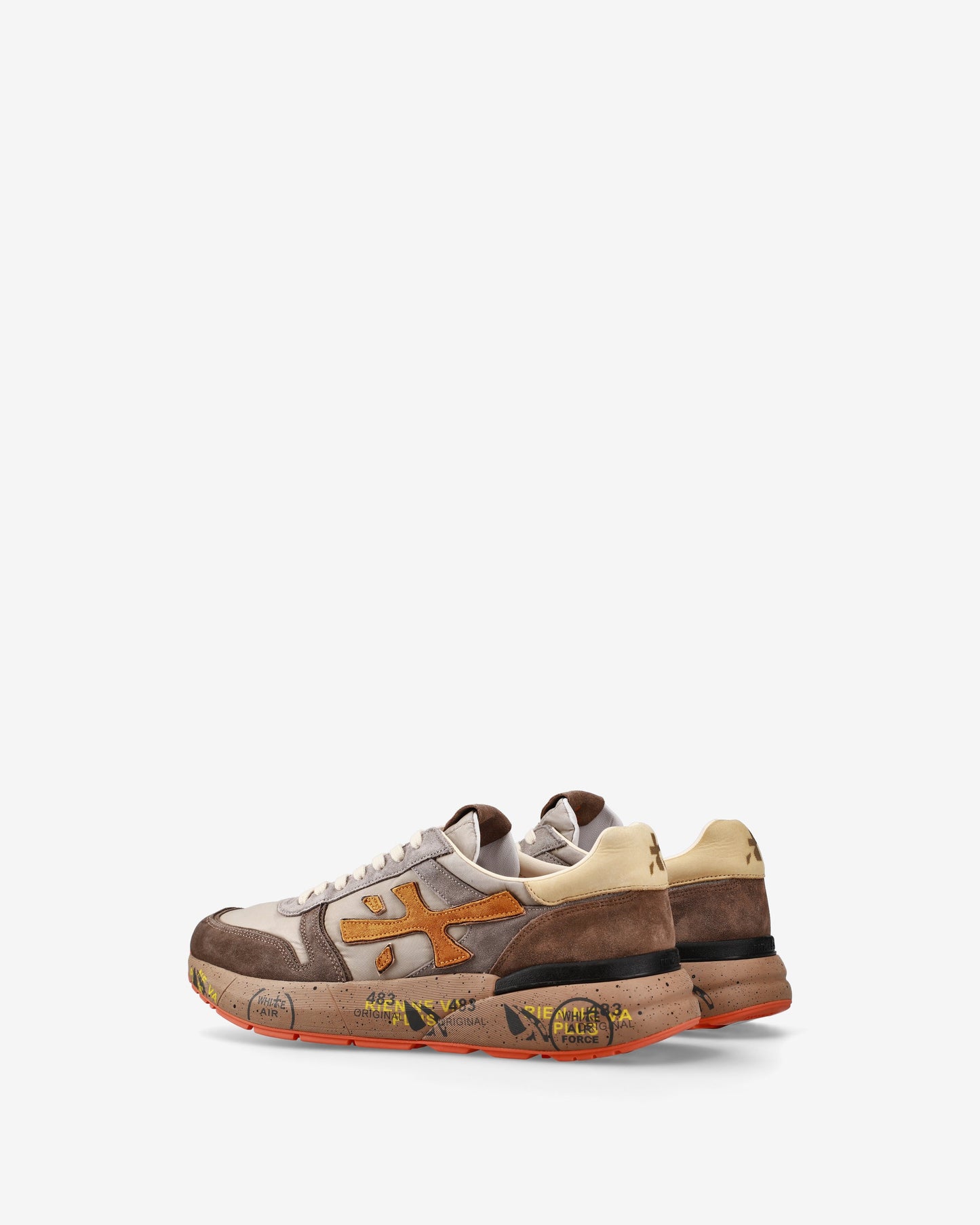 PREMIATA Scarpe Uomo MICK VAR 7866 Taupe Orange