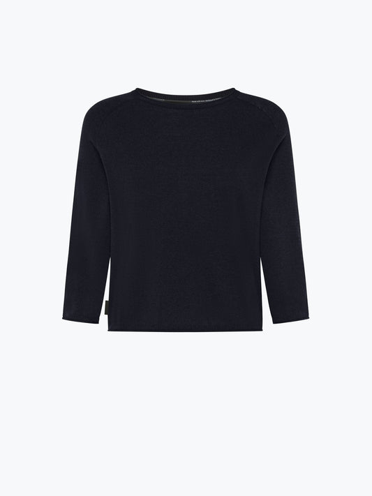 RRD Roberto Ricci Designs Maglia Donna Maxell Round Wom Knit 25600 Blue Black 60