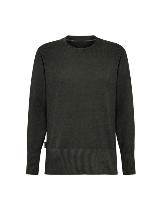 RRD Roberto Ricci Designs Maglia Donna Velvet Vent Round Wom Knit W24632 Forest Green 20