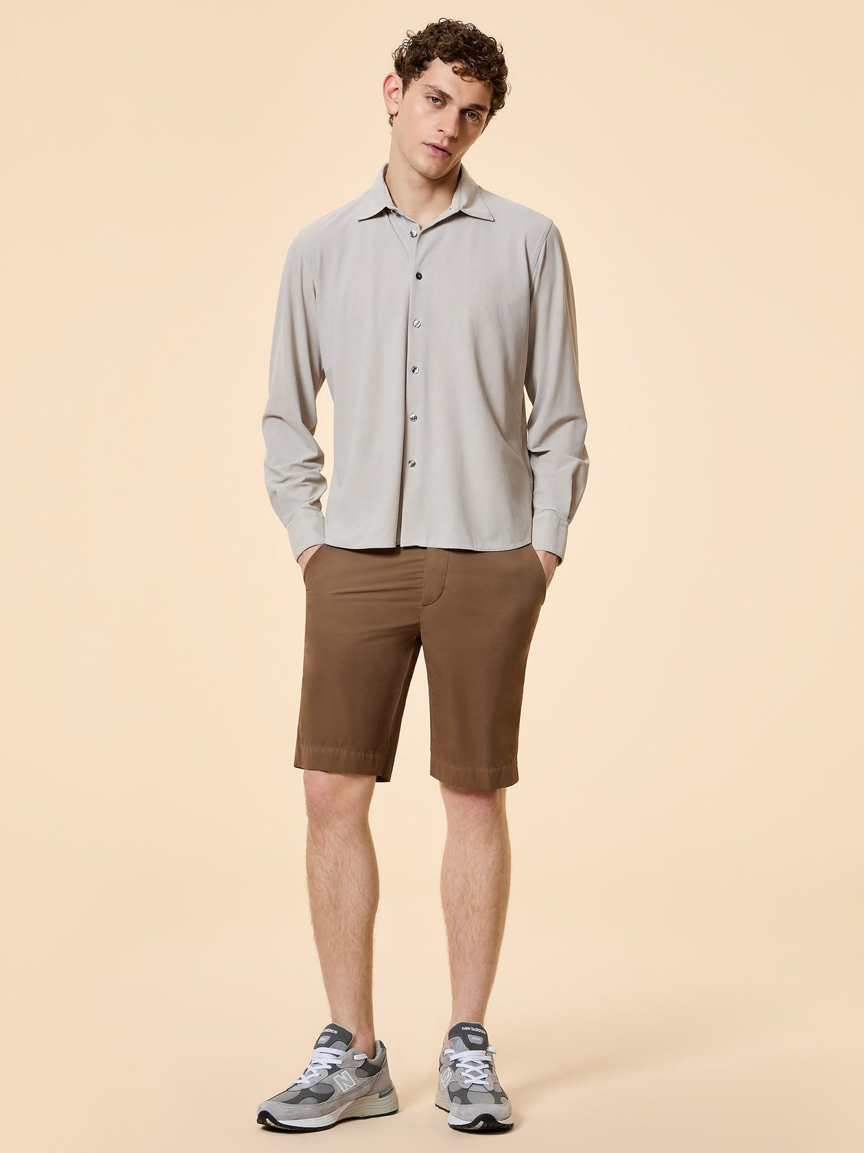 RRD Roberto Ricci Designs Camicia Uomo Techno Wash Piquè Shirt 26256 White Sand 85