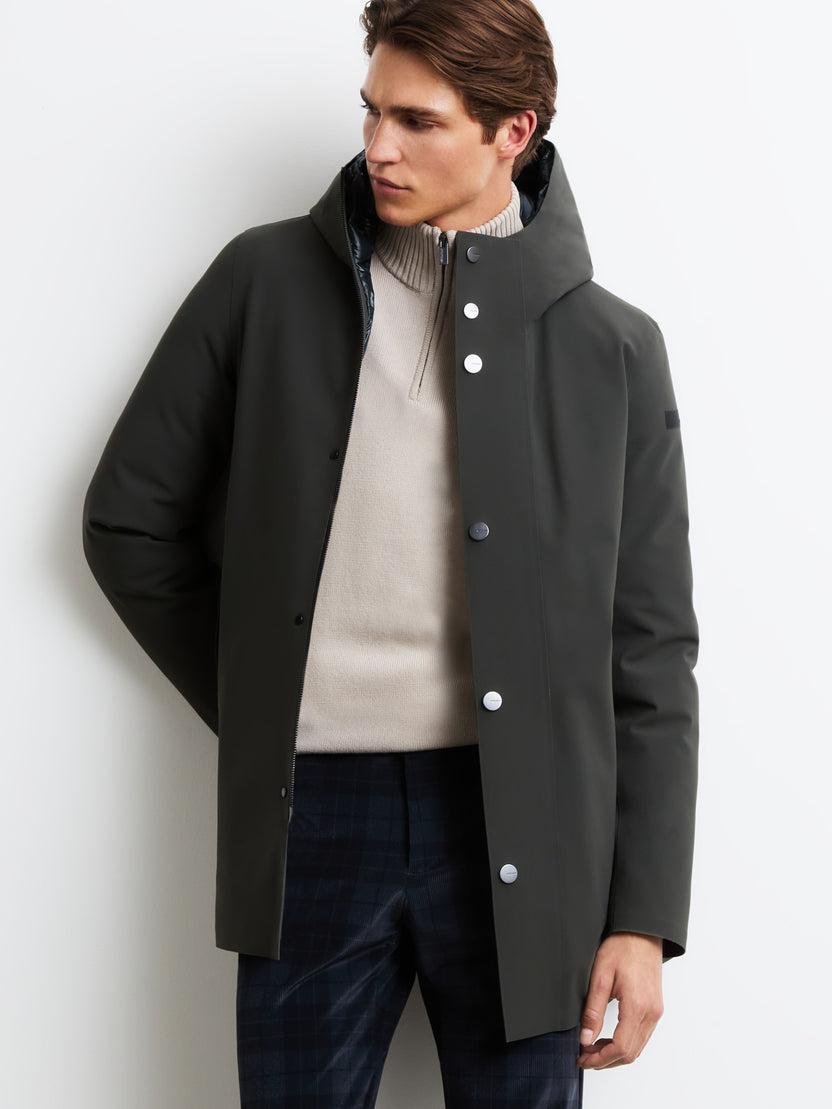 RRD Roberto Ricci Designs Giaccone Uomo Surflex Winter Down Under Floating Parka Jkt W26011 Forest Green 20