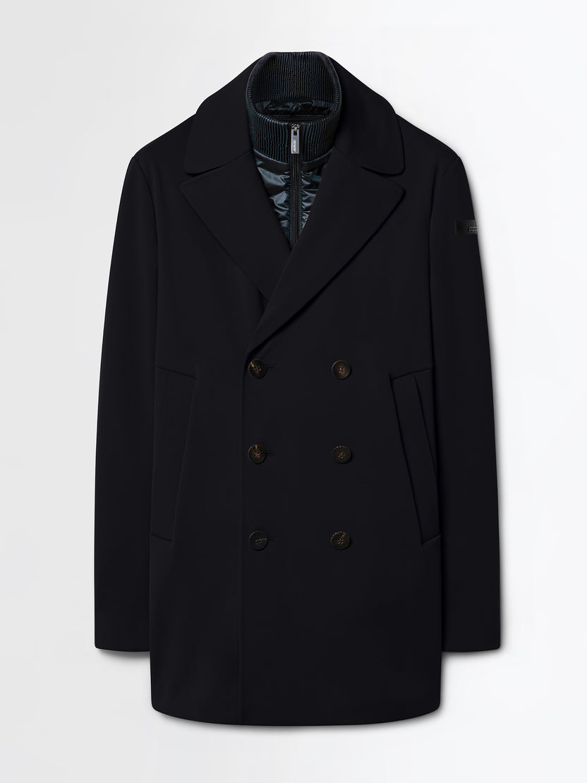 RRD Roberto Ricci Designs Giaccone Uomo Surflex Winter Soft Touch Thermo Peacot Jkt W26046 Black 10