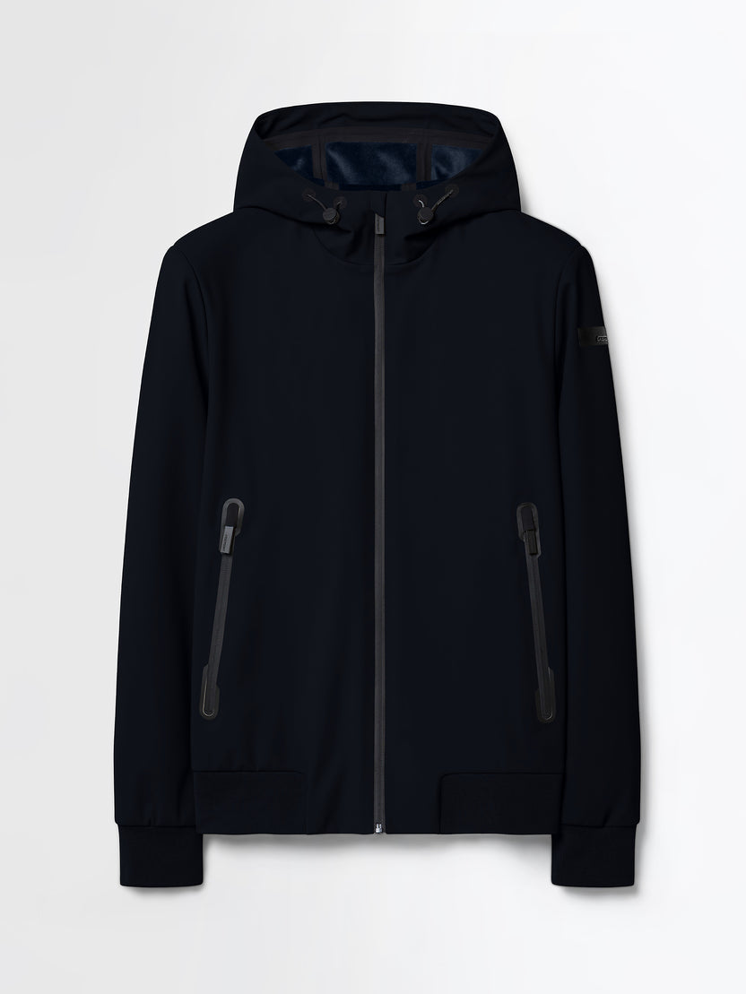 RRD Roberto Ricci Designs Giubbino Uomo Surflex Winter Thermo Hood Zip Jkt W26044 Blue Black 60