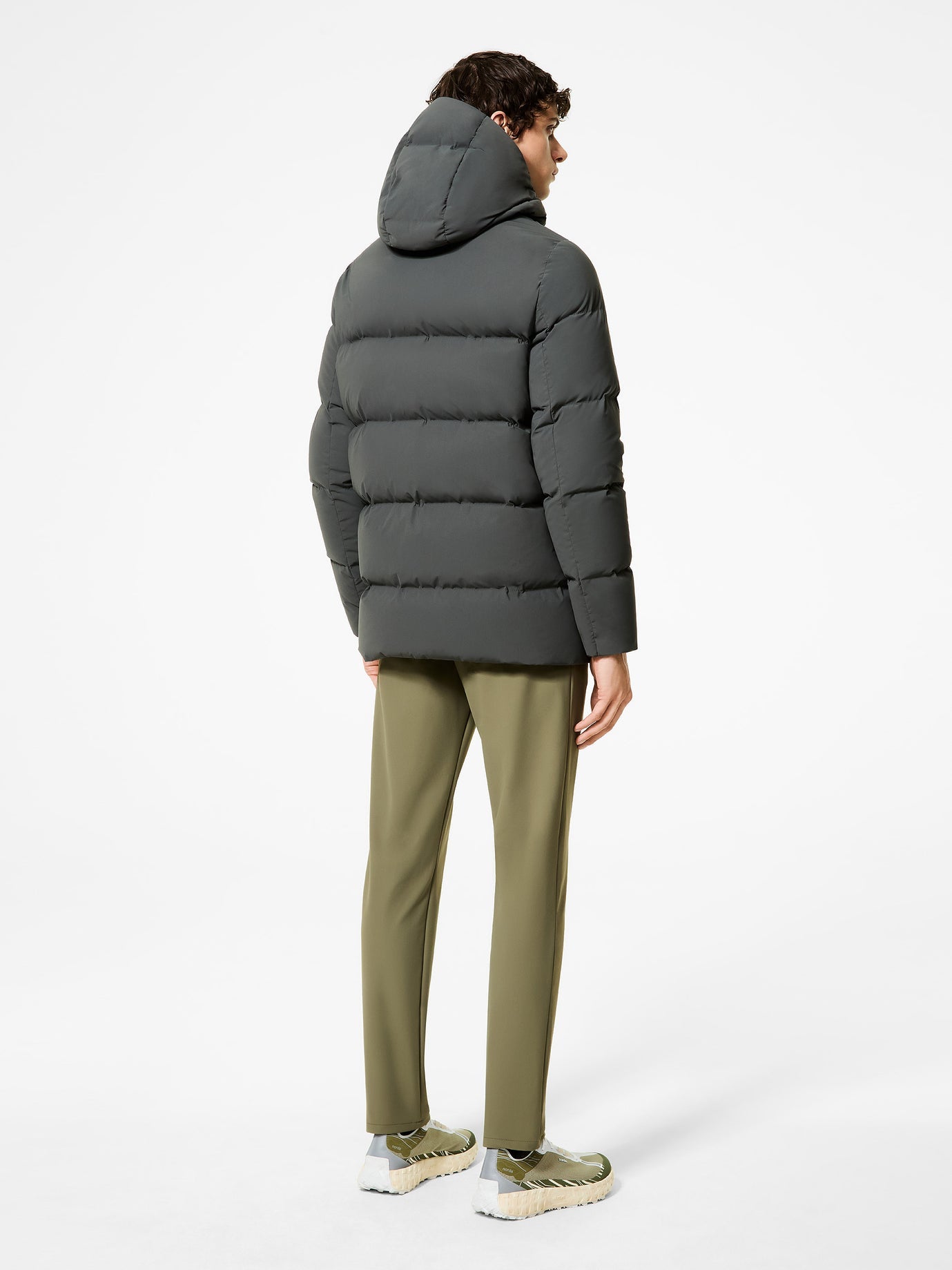 RRD Roberto Ricci Designs Giubbino Uomo Surflex Winter Tubic 14 Mdm Deta Hood Jkt W25007 Green Forest 20