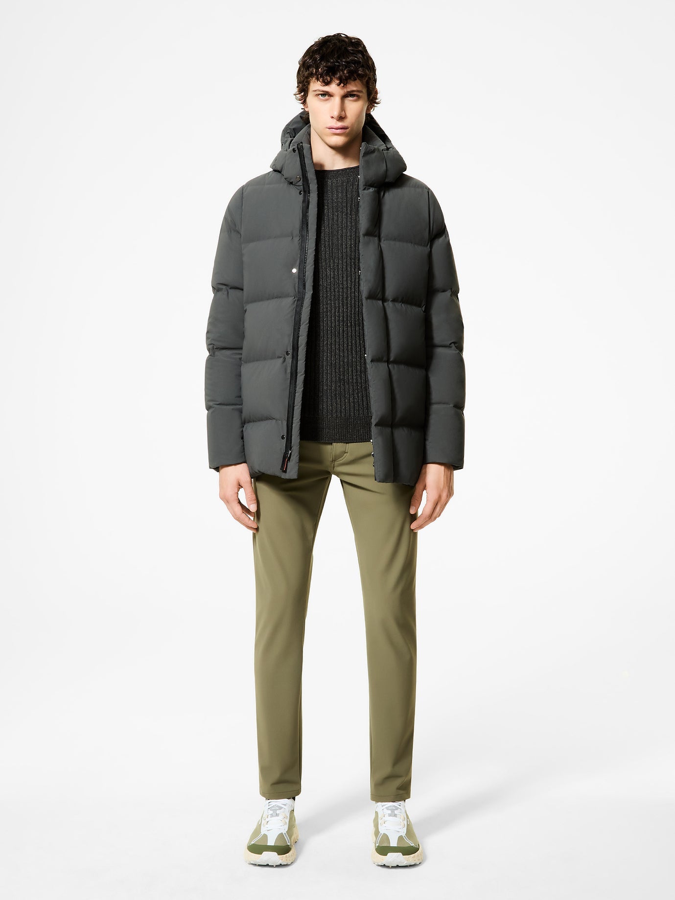RRD Roberto Ricci Designs Giubbino Uomo Surflex Winter Tubic 14 Mdm Deta Hood Jkt W25007 Green Forest 20