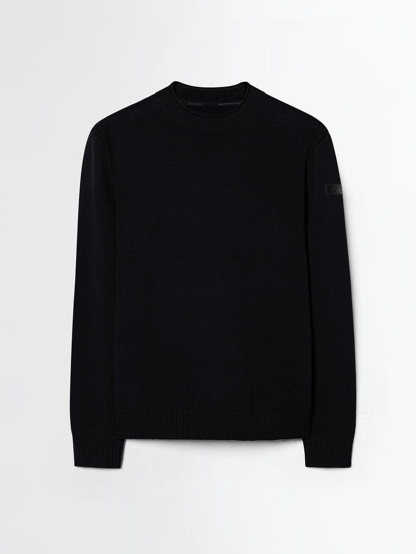 RRD Roberto Ricci Designs Maglia Uomo Cotton Plain Round Knit W26140 Black10