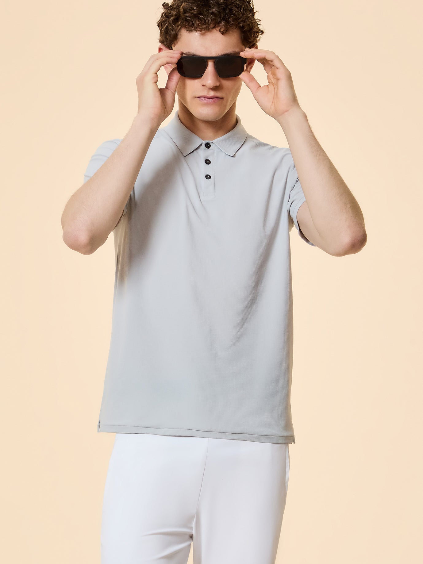 RRD Roberto Ricci Designs Polo Uomo Square 26224 Light Grey 13