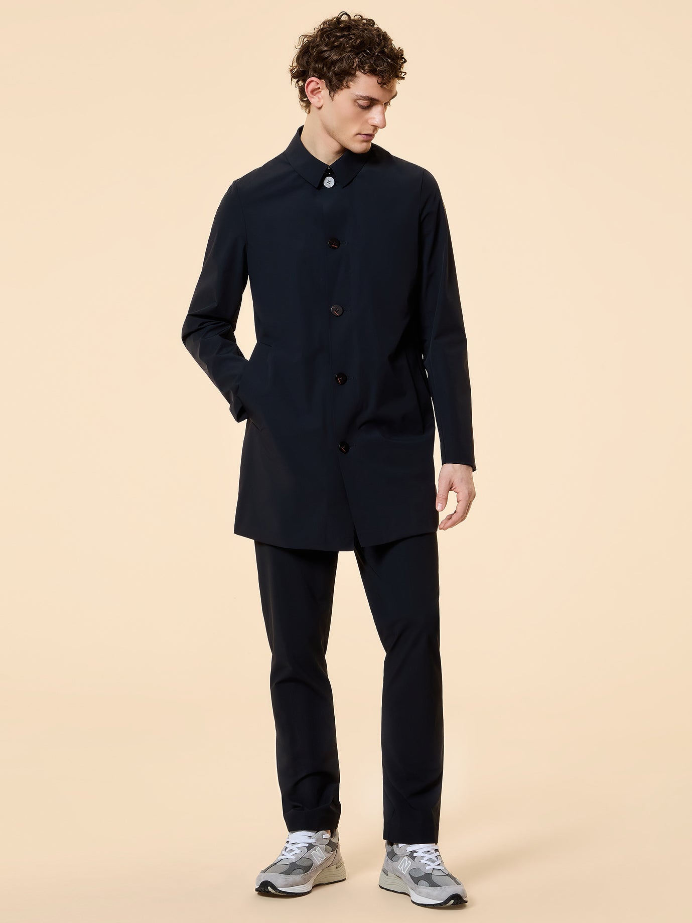 RRD Roberto Ricci Designs Spolverino Uomo Montecristo Light Dust Jkt  26005 Blue Black 60