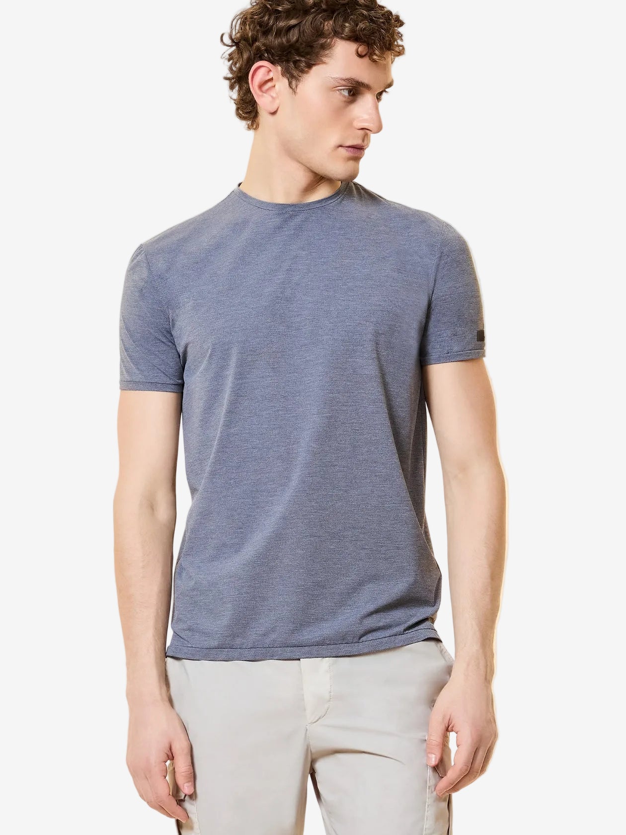 RRD Roberto Ricci Designs T-Shirt Uomo Summer Smart Shirty 26214 Light Grey 13