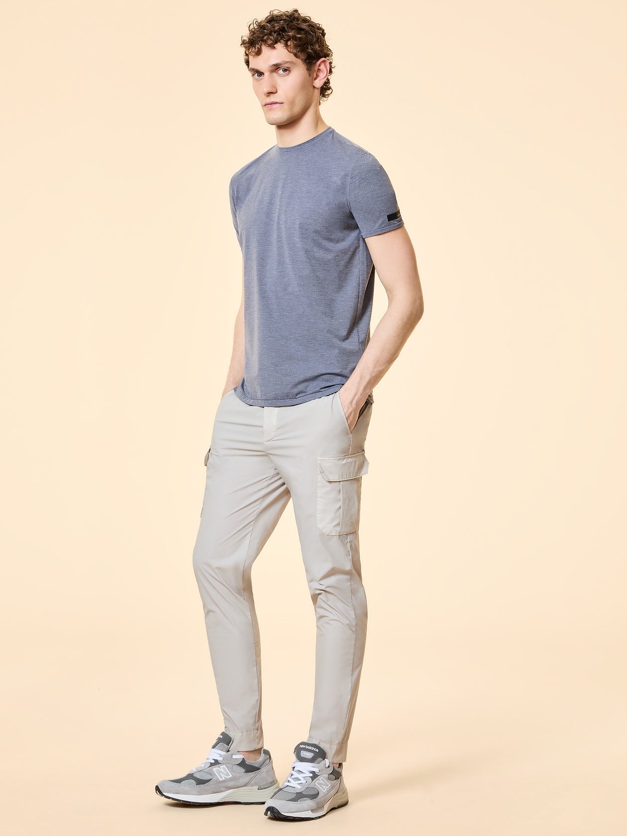 RRD Roberto Ricci Designs T-Shirt Uomo Summer Smart Shirty 26214 Light Grey 13