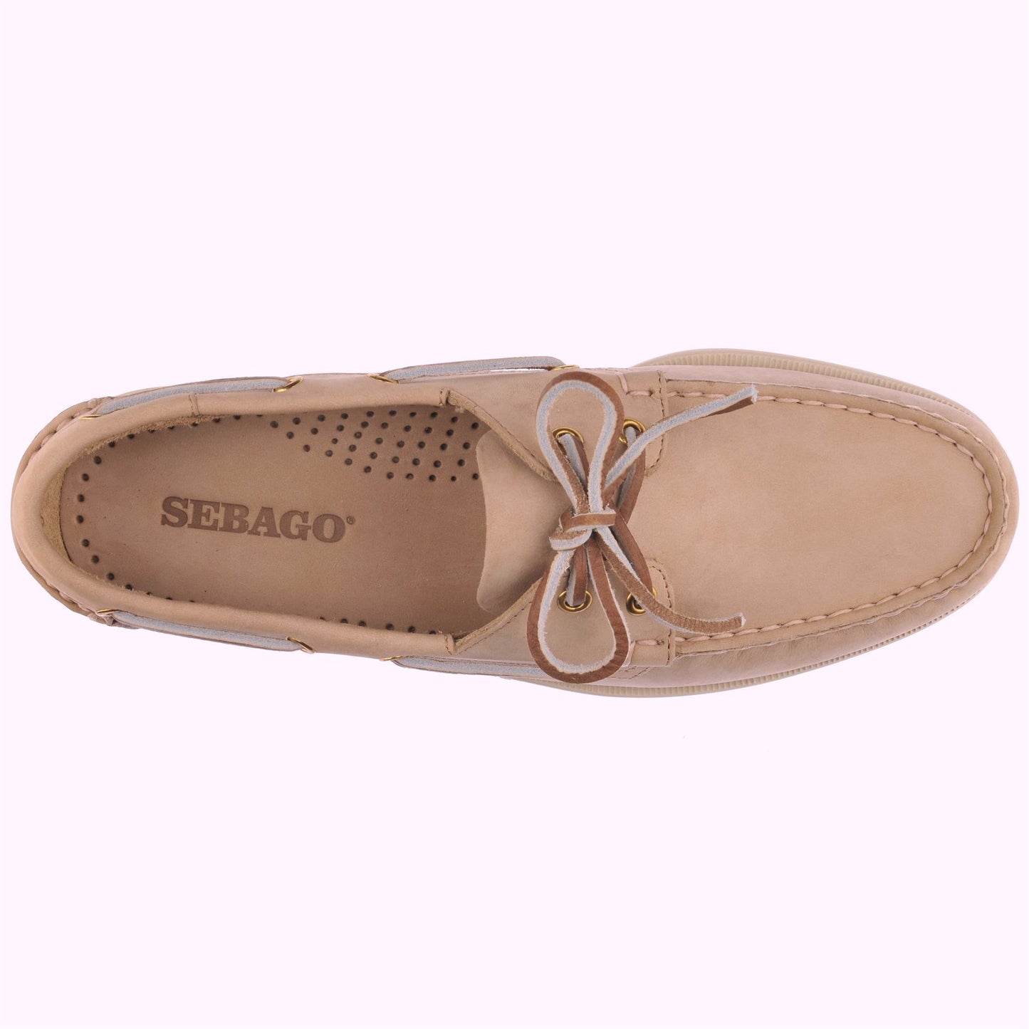 SEBAGO Mocassini Nautici Uomo DOCKSIDES PORTLAND NUBUCK 7000GA0 Beige Camel 906