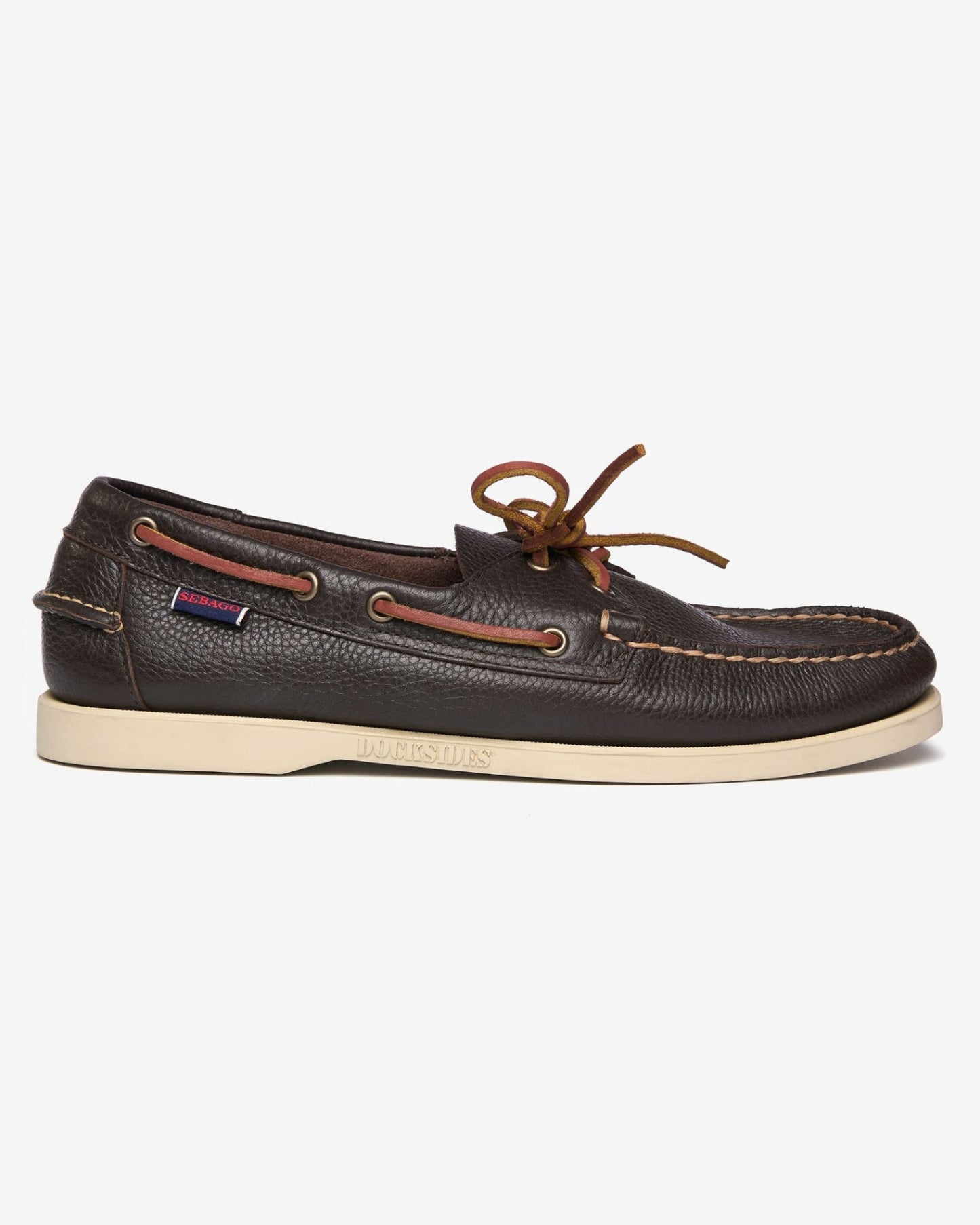 SEBAGO Mocassini Nautici Uomo PORTLAND MARTELLATO 73118WW Dk Brown 901