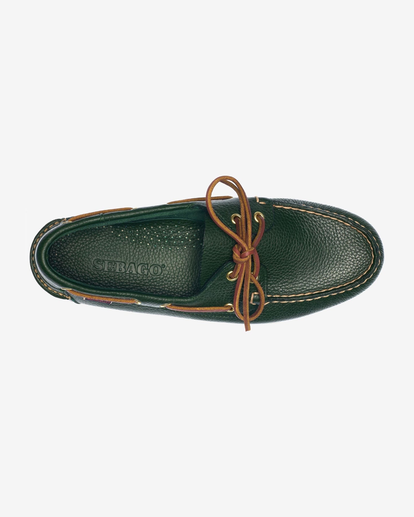 SEBAGO Mocassini Nautici Uomo PORTLAND MARTELLATO 73118WW Green Hunter A8Y