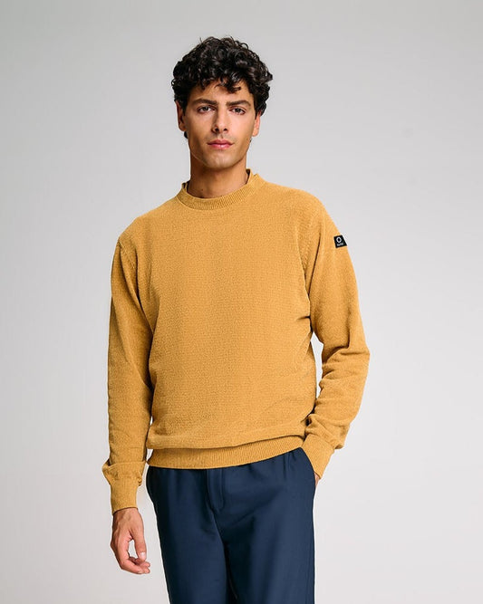 SUNS Maglia Uomo Carlos Ciniglia in filato effetto ciniglia MGS63007U Ocra