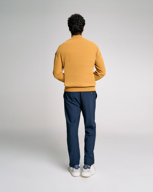 SUNS Maglia Uomo Carlos Ciniglia in filato effetto ciniglia MGS63007U Ocra