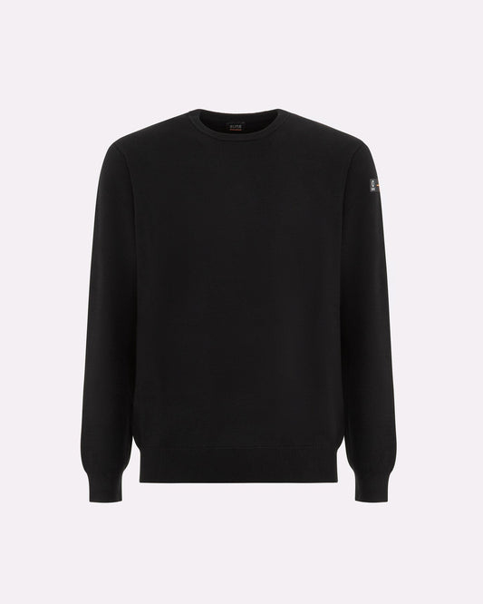 SUNS Maglia Uomo Girocollo Carlos Easy in filato morbido MGS63015U Black