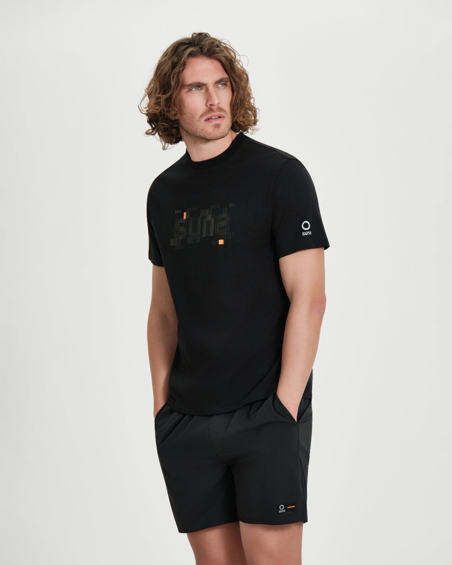 SUNS T-Shirt Uomo PAOLO GLITCH TSS61019U Black