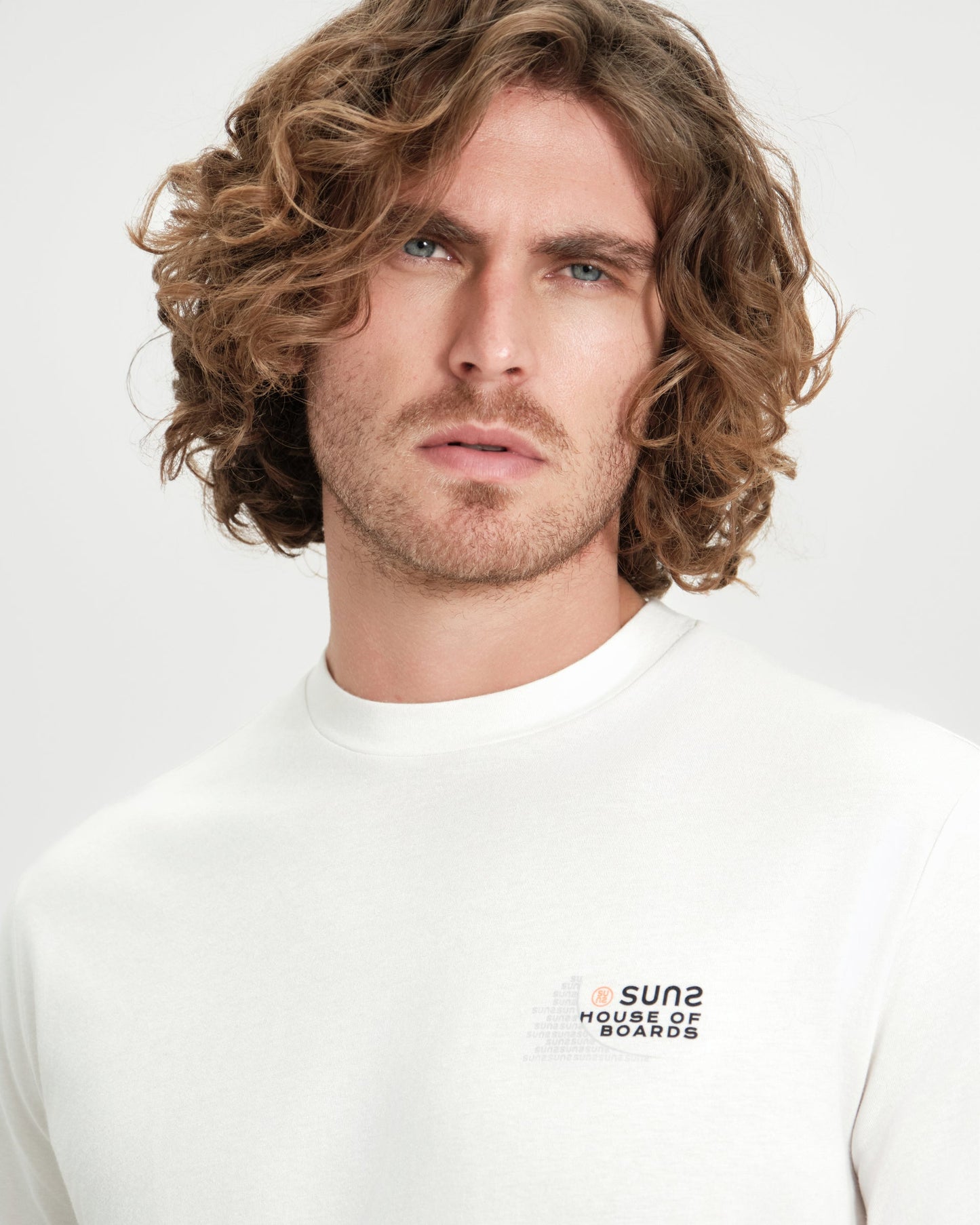 SUNS T-Shirt Uomo PAOLO TEXT TSS61022U Off White
