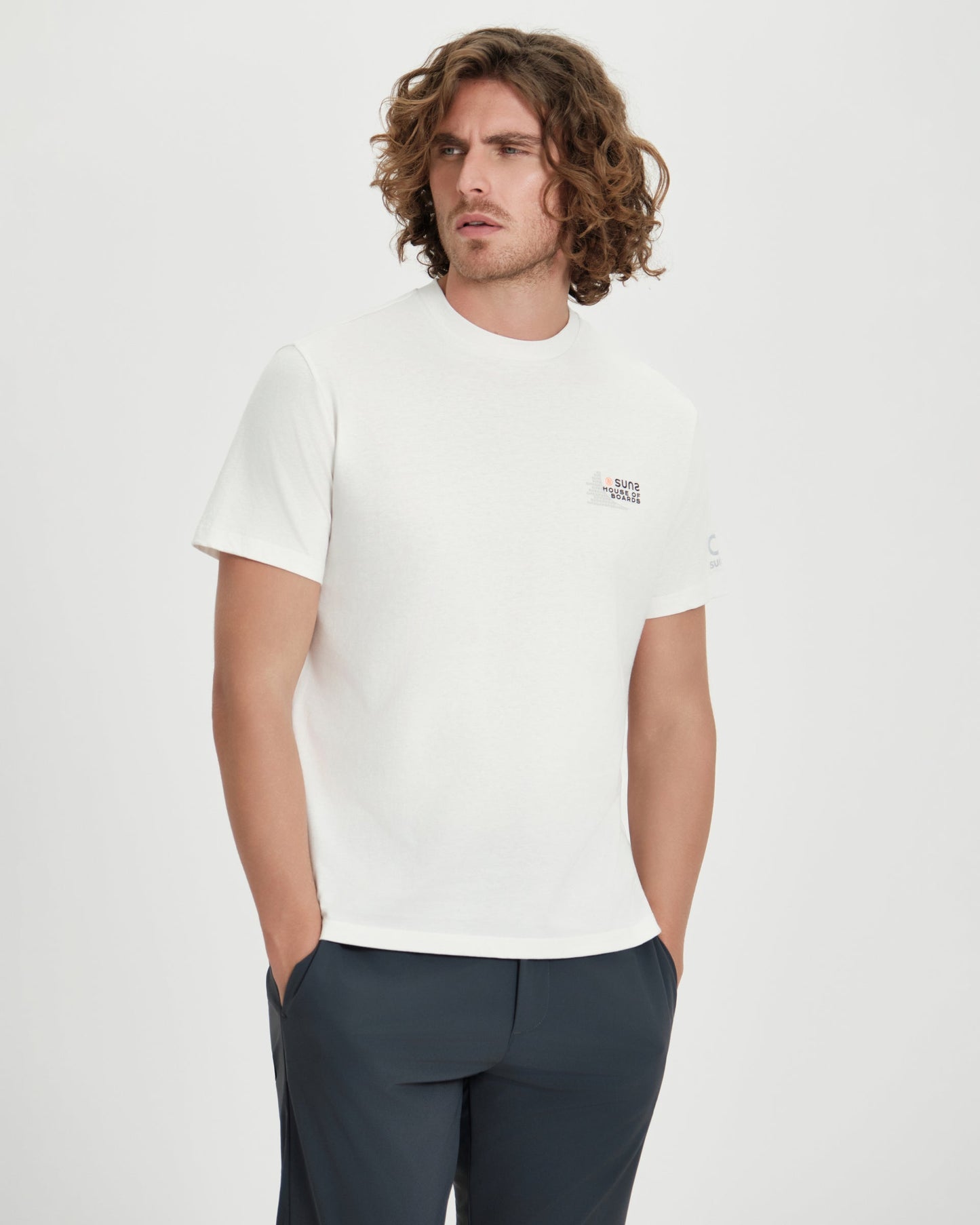 SUNS T-Shirt Uomo PAOLO TEXT TSS61022U Off White