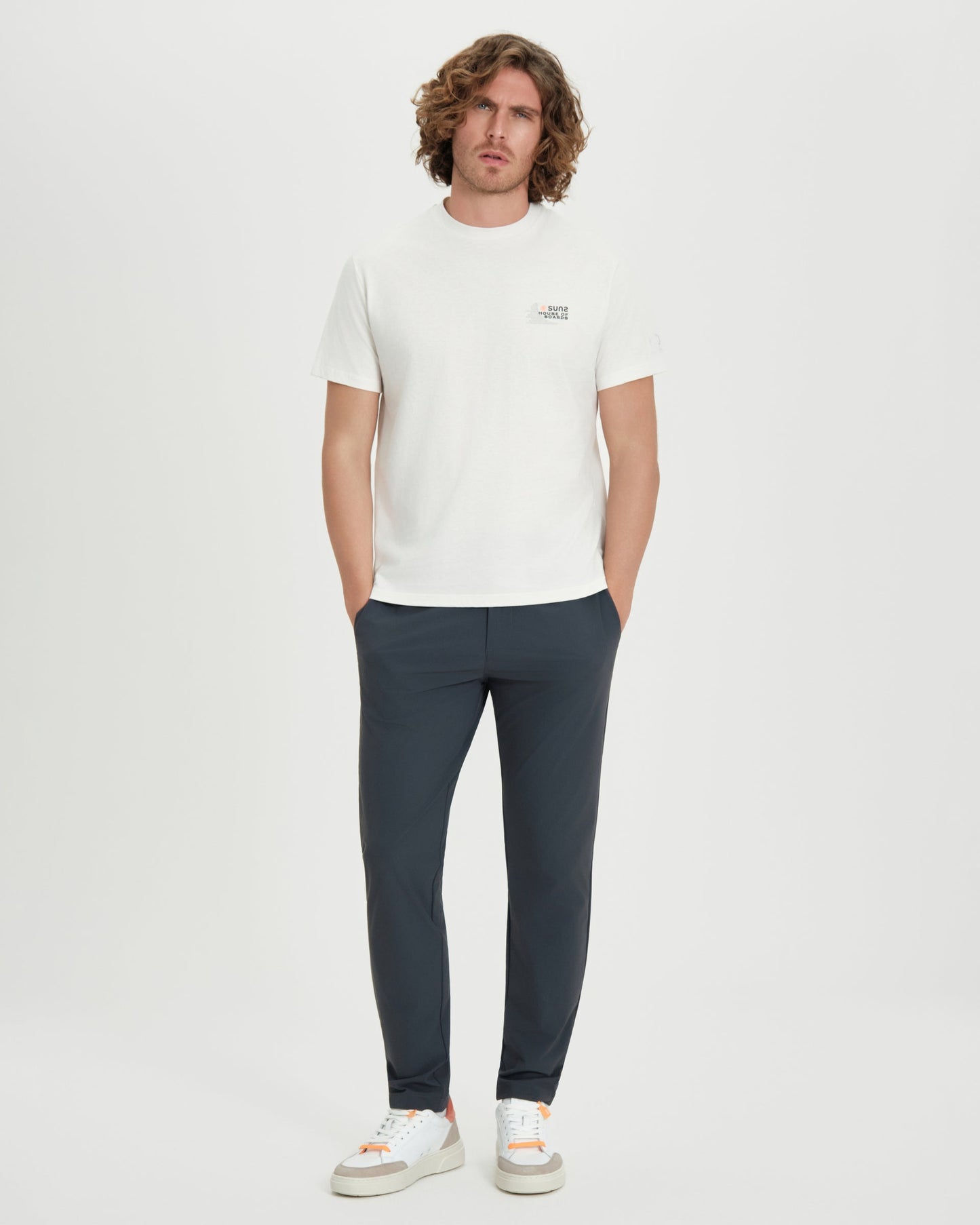 SUNS T-Shirt Uomo PAOLO TEXT TSS61022U Off White