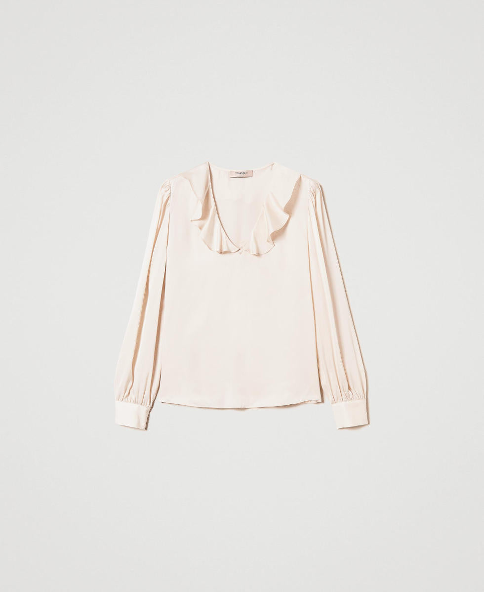 TWINSET Blusa Donna Raso 242TP2138 Old White