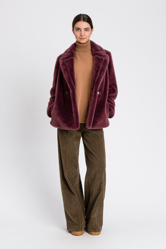 TWINSET Cappotto Donna 252TT2154 Purple Eden