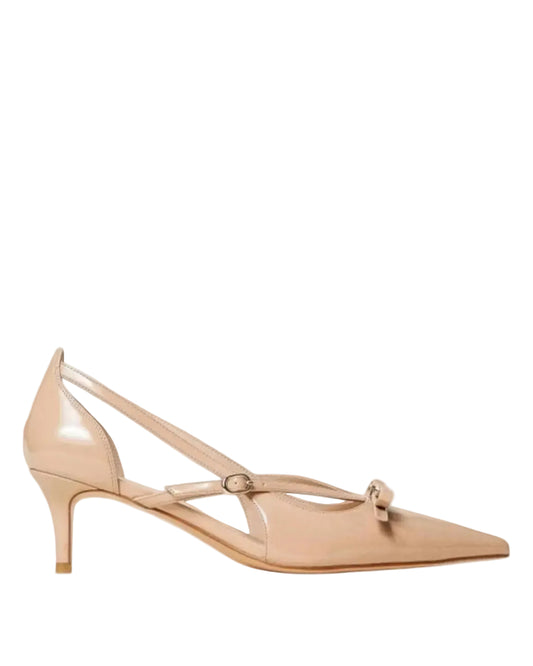 TWINSET Decollete Donna Fiocco in vernice 251TCP076 Camel