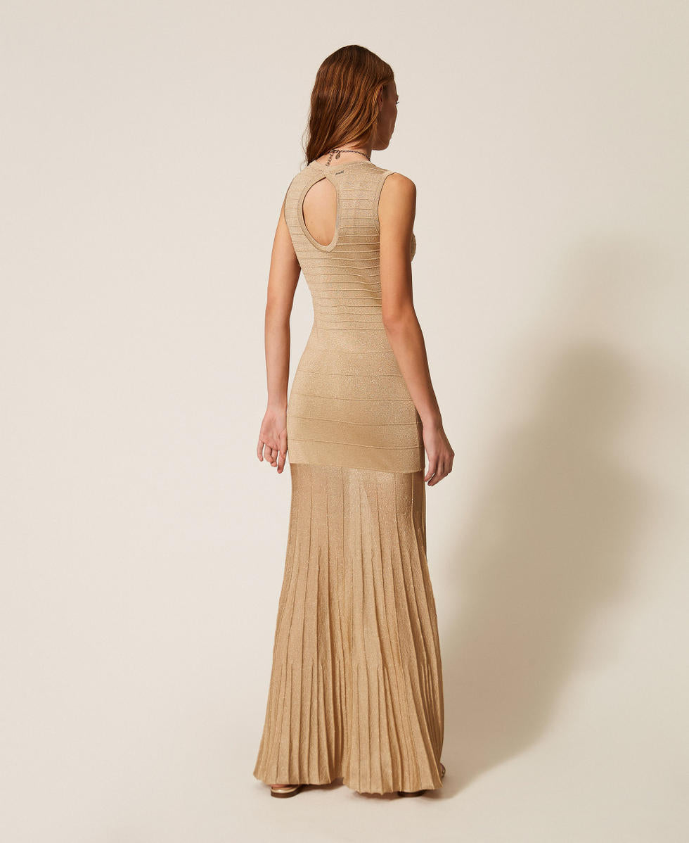 TWINSET Abito 261TP3123 Delicated Sand Lurex