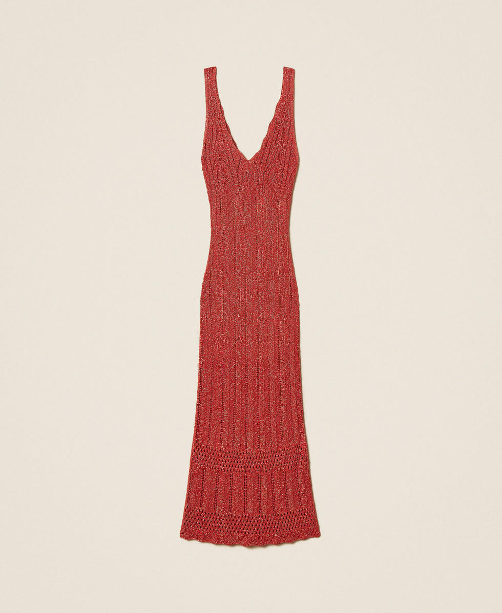 TWINSET Abito 261TT3322 Lip Gloss Scuro Lurex