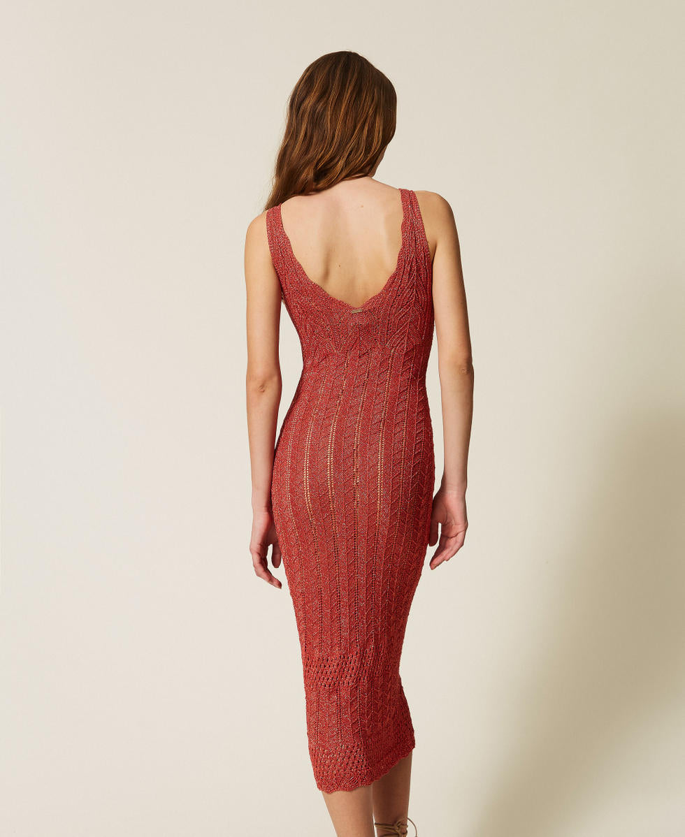TWINSET Abito 261TT3322 Lip Gloss Scuro Lurex