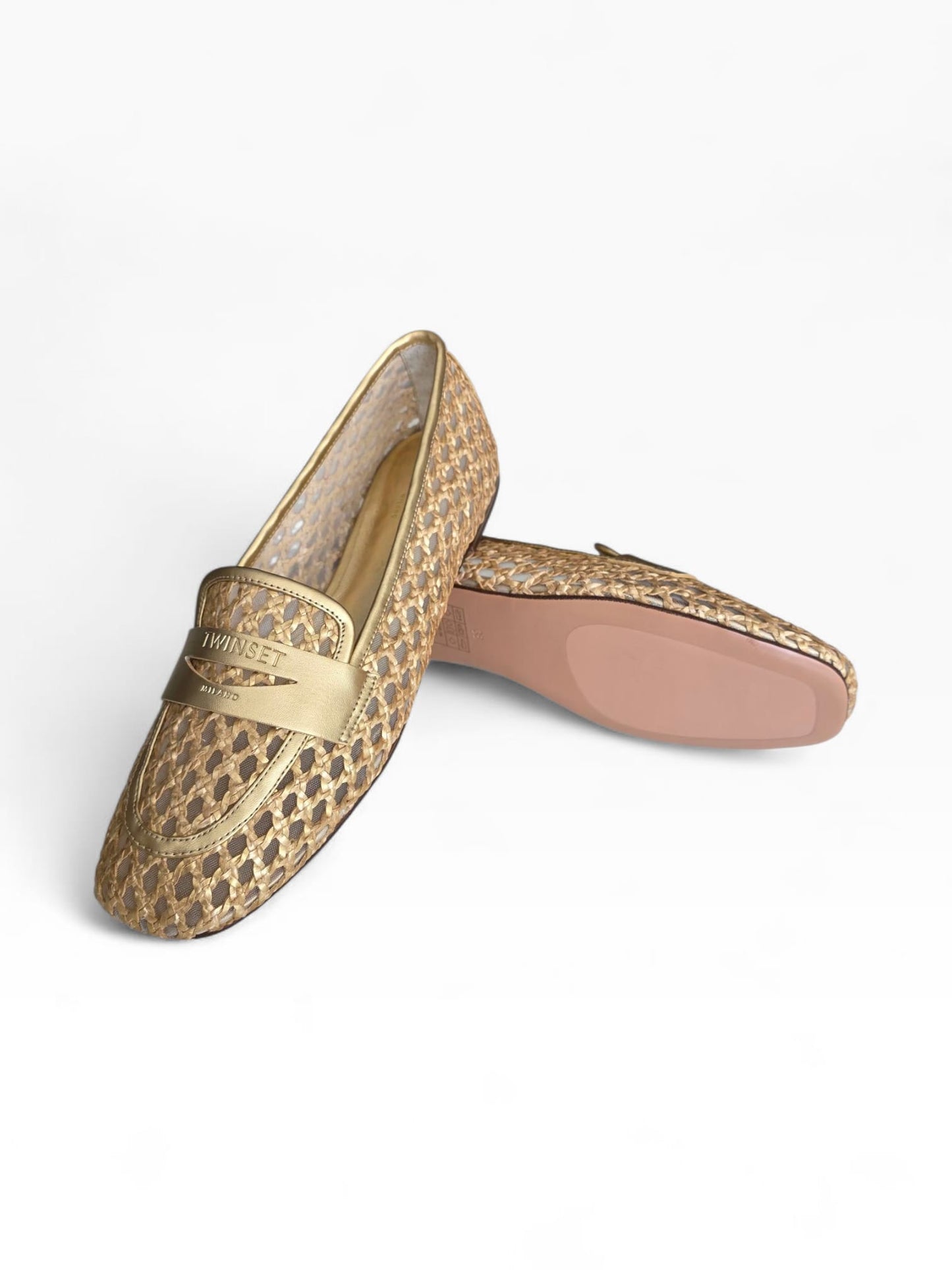 TWINSET Ballerina Con Intreccio Donna 261TGT034 Oro