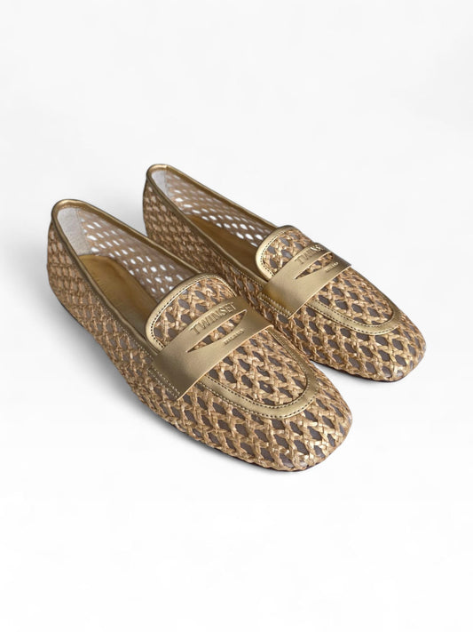 TWINSET Ballerina Con Intreccio Donna 261TGT034 Oro