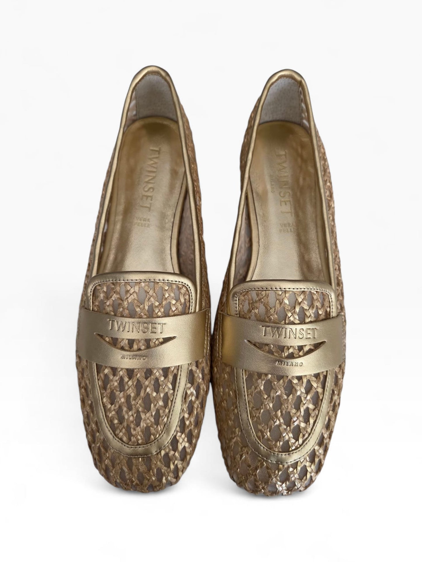 TWINSET Ballerina Con Intreccio Donna 261TGT034 Oro