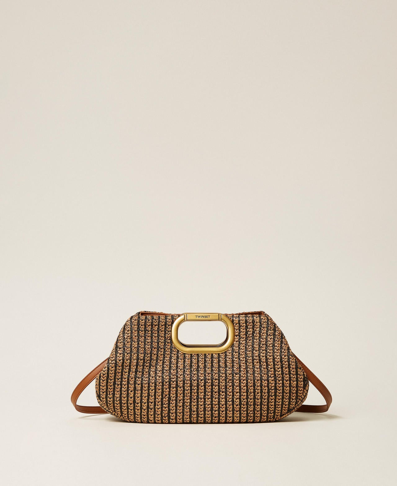 TWINSET Borsa Clutch 261TB7500 Bic Cuoio Nero