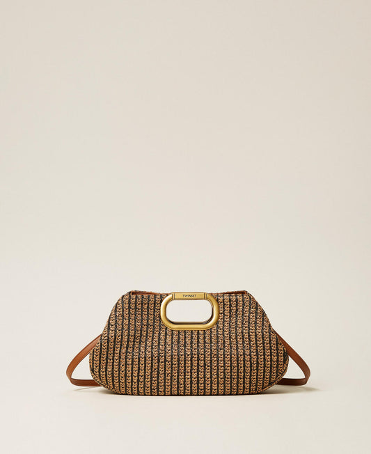 TWINSET Borsa Clutch 261TB7500 Bic Cuoio Nero