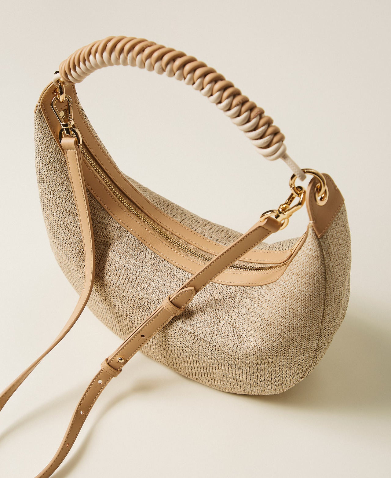 TWINSET Borsa Hobo 261TB7051 Paglia