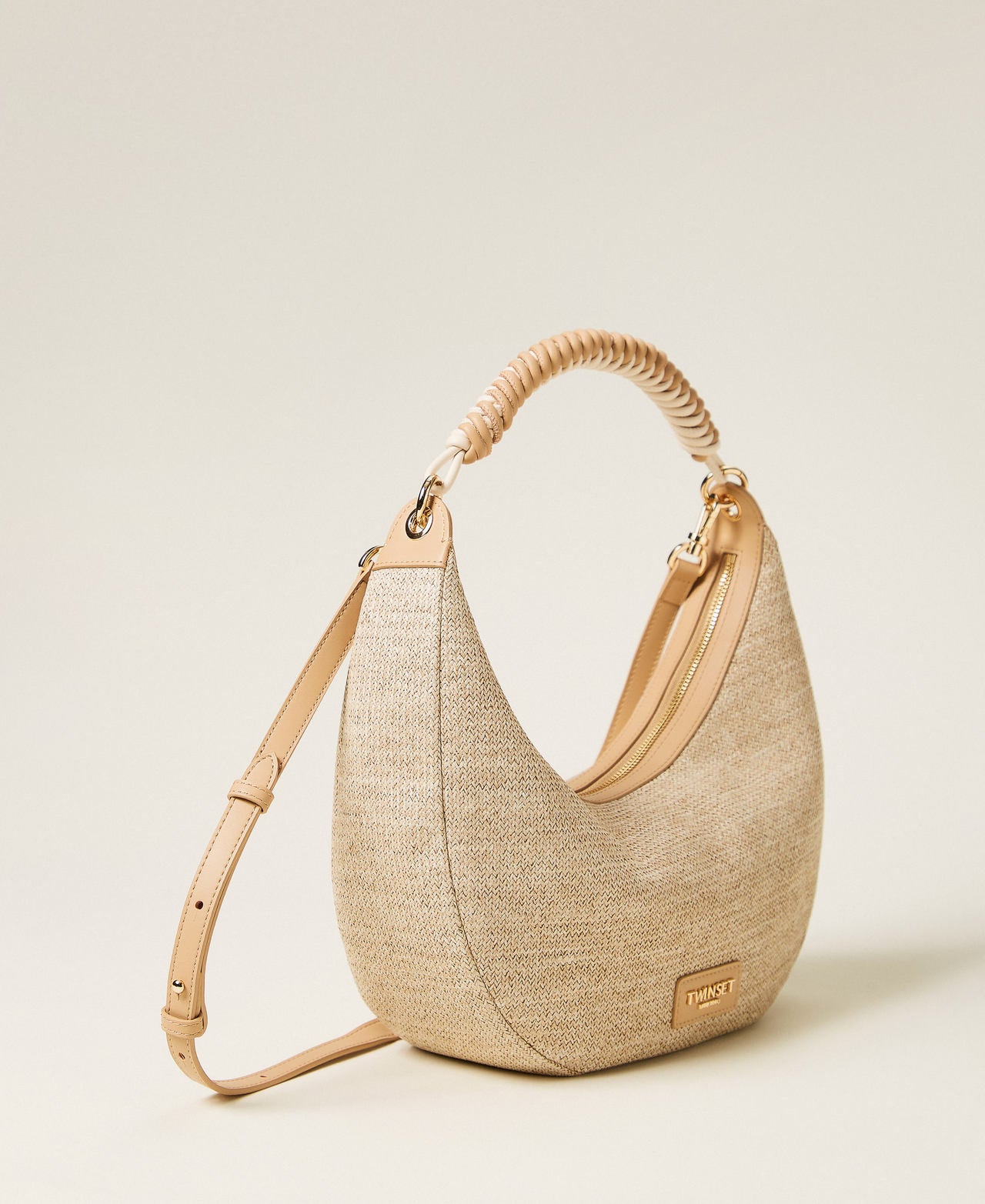 TWINSET Borsa Hobo 261TB7051 Paglia