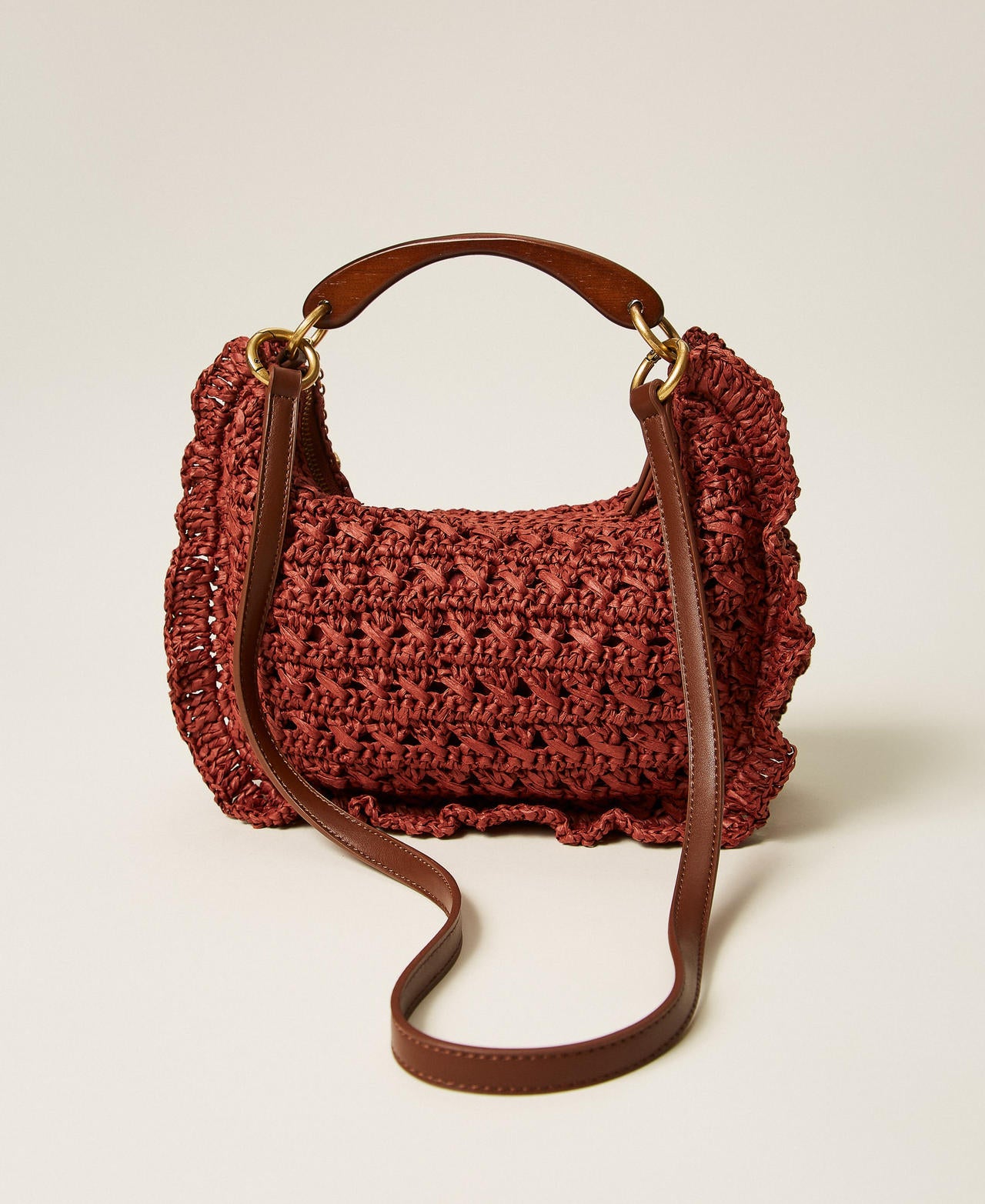TWINSET Borsa Hobo 261TD8300 Brown Henna