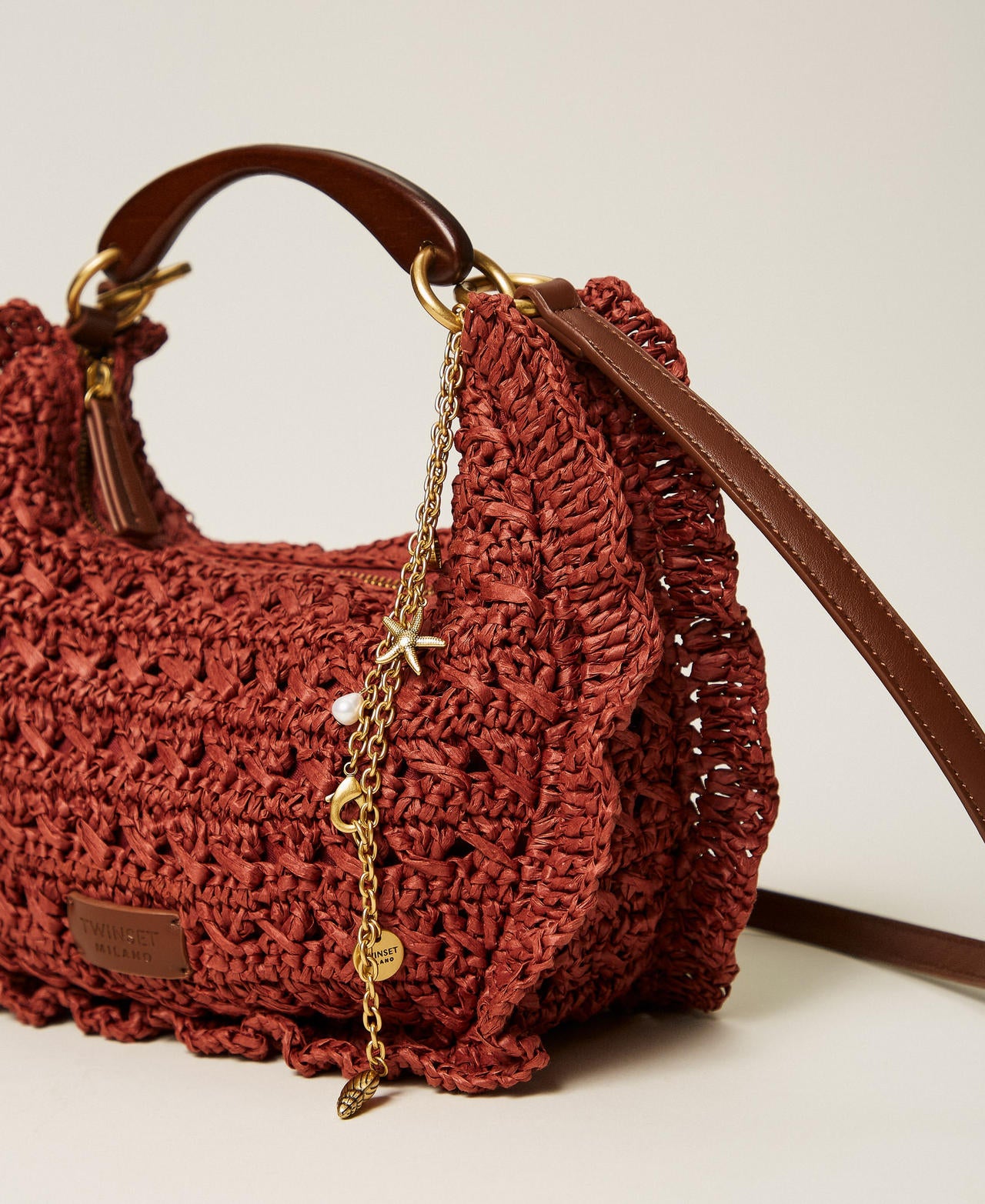 TWINSET Borsa Hobo 261TD8300 Brown Henna