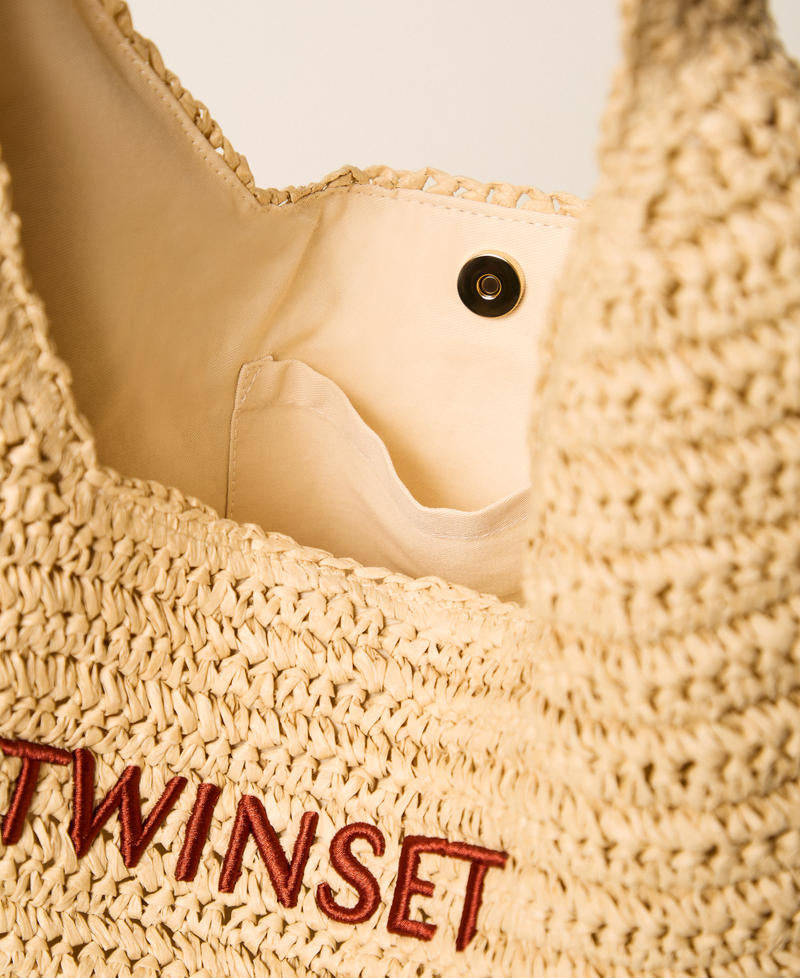TWINSET Borsa Hobo 261TD8310 Paglia