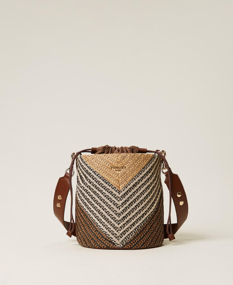 TWINSET Borsa Secchiello 261TD8502 Multicolor Straw