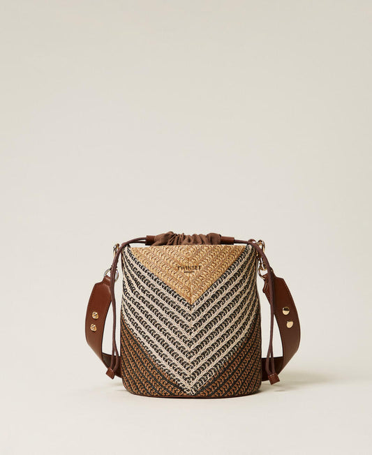 TWINSET Borsa Secchiello 261TD8502 Multicolor Straw