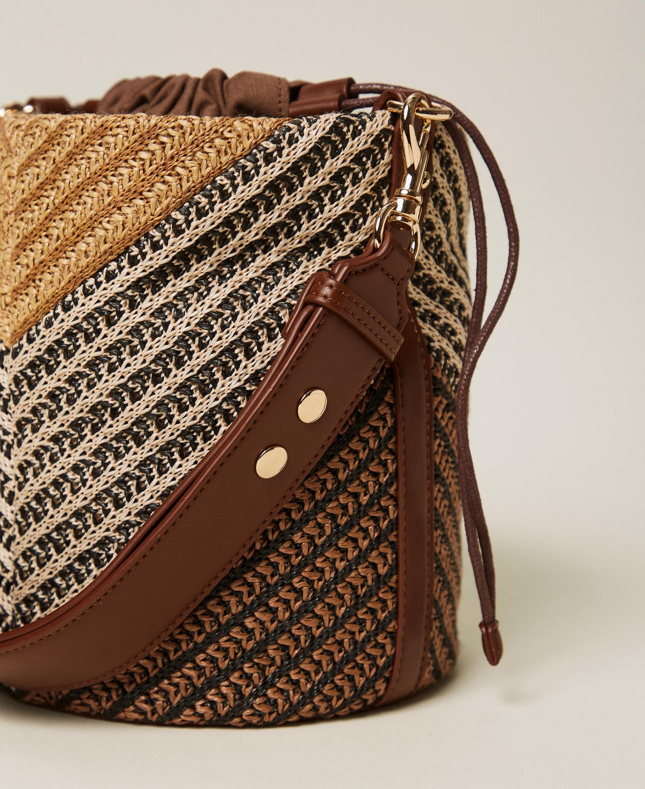 TWINSET Borsa Secchiello 261TD8502 Multicolor Straw