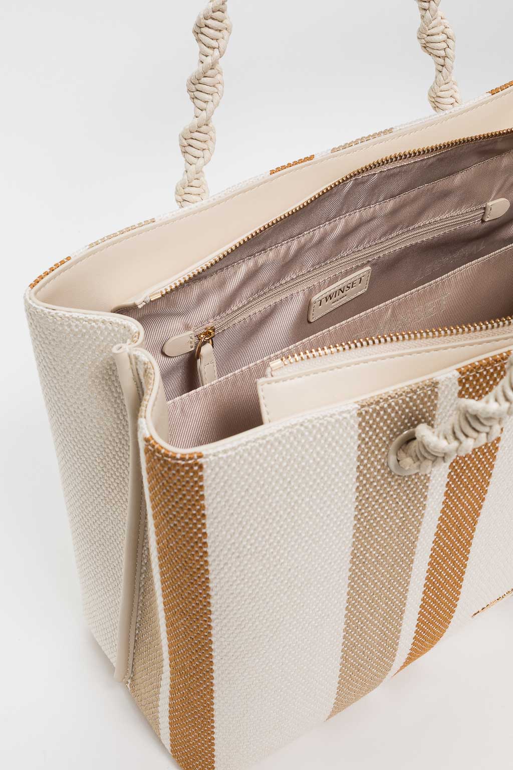 TWINSET Borsa Tote 261TD8061 Mul Madreperla Cork Rope