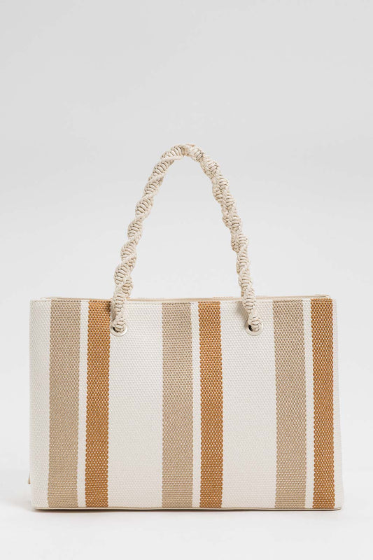 TWINSET Borsa Tote 261TD8061 Mul Madreperla Cork Rope
