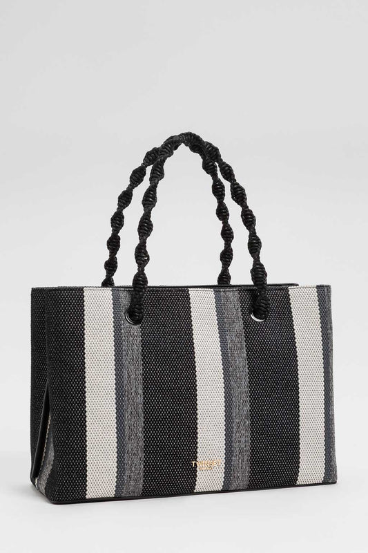 TWINSET Borsa Tote 261TD8061 Mul Neve Grigio Chiaro Melange Nero