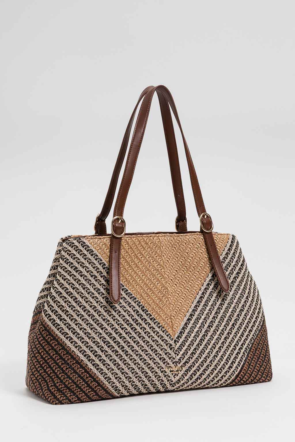 TWINSET Borsa Tote 261TD8500 Multicolor Straw