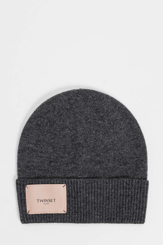 TWINSET Cappello Cuffia Donna 262TO5581 Antracite Melange