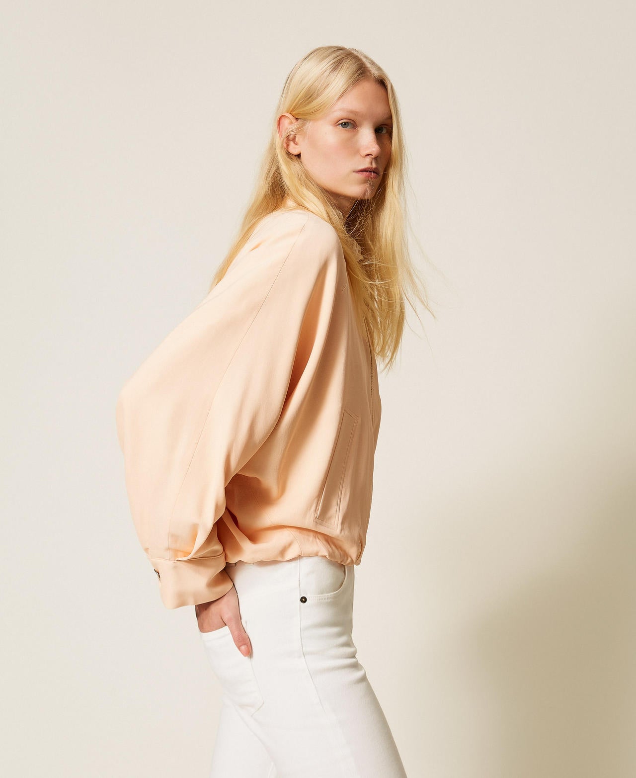TWINSET Giacca Bomber 261TP2222 Peach Pink