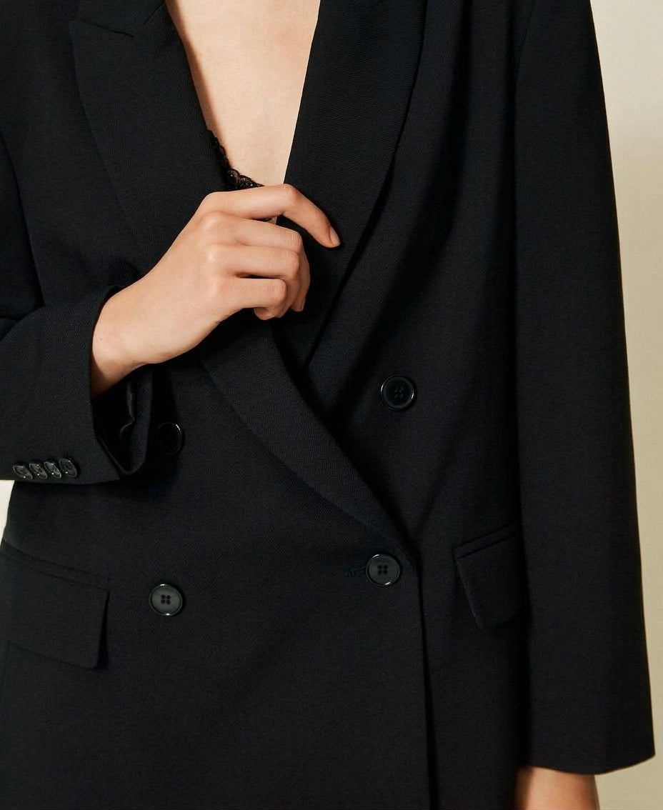 TWINSET Giacca blazer doppiopetto 262TF2010 Nero